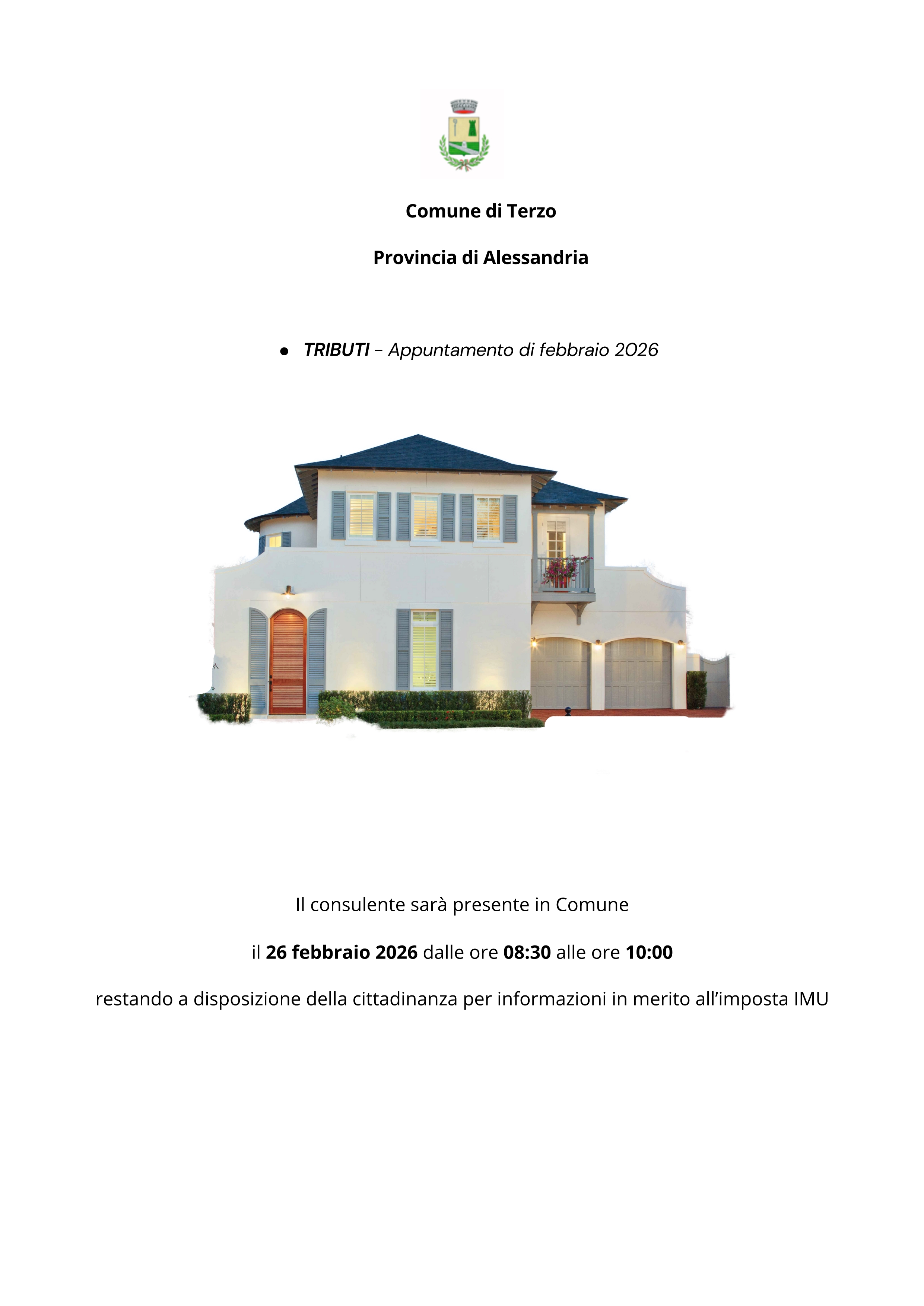 Appuntamento tributi febbraio 2026